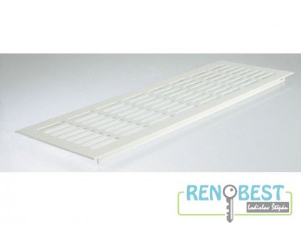 Mřížka větrací ACT hliníková š.130 mm lakovaná bílá různé délky
