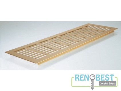 Mřížka větrací ACT hliníková š.130 mm zlatý elox různé délky