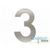 Číslice "3" fasádní 200mm NEREZ