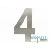 Číslice "4" fasádní 200mm NEREZ