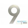 Číslice "9" fasádní 200mm NEREZ