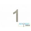 Číslice "1" fasádní 100mm samolepící NEREZ
