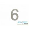 Číslice "6" fasádní 100mm samolepící NEREZ