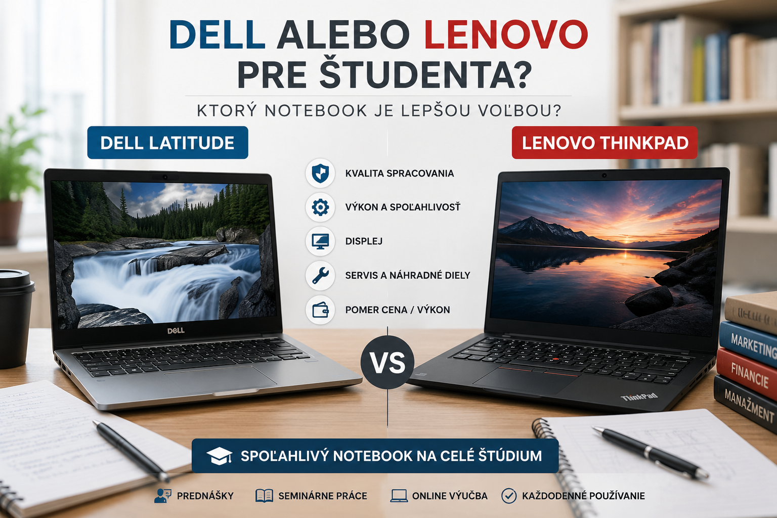Dell alebo Lenovo pre študenta? Ktorý notebook je lepšou voľbou?