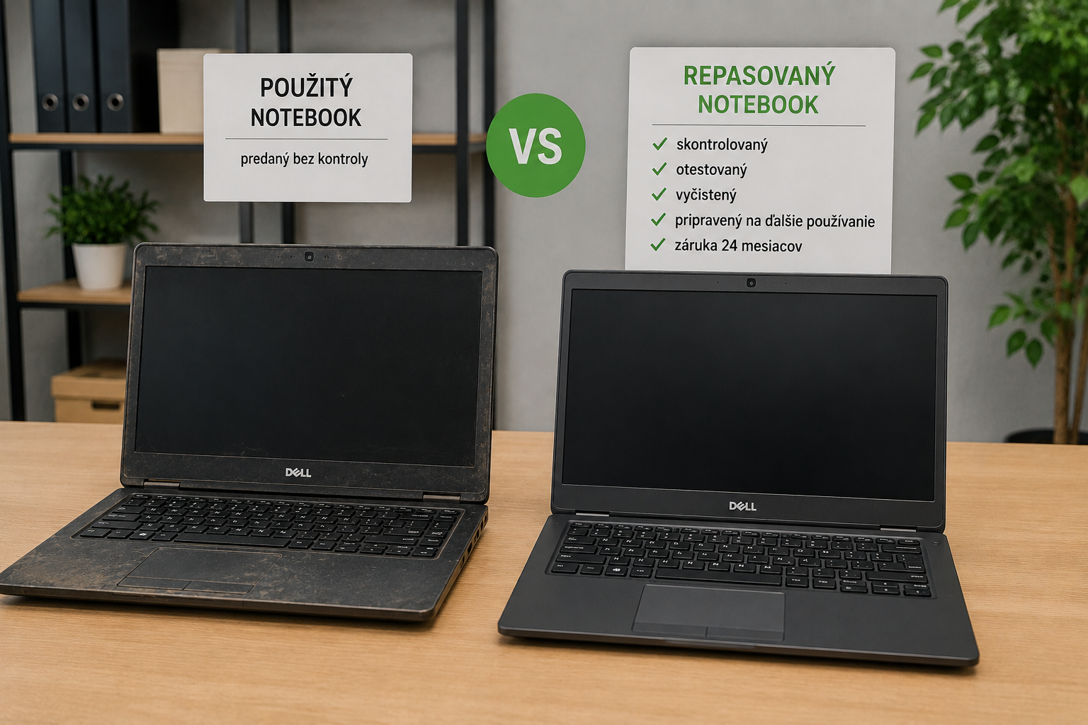 Aký je rozdiel medzi repasovaným a použitým notebookom?