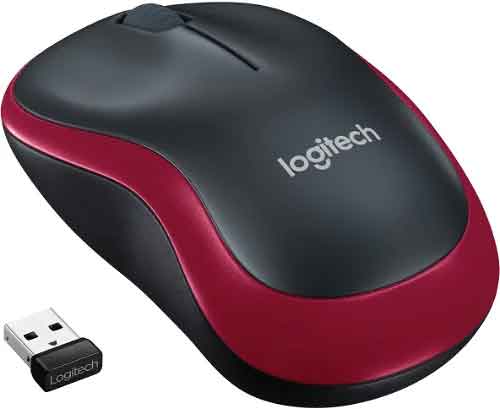 Logitech-Wireless-Mouse-M185-červená