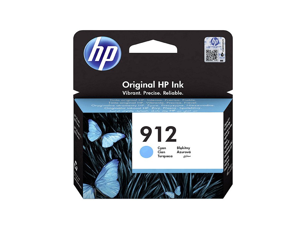 HP originál ink 3YL77AE#301, HP 912, high capacity, cyan, blister, 315str.