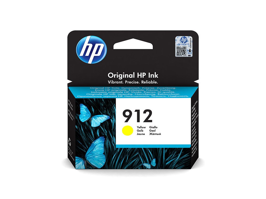 HP originál ink 3YL79AE#301, HP 912, yellow, blister, 315str., high capacity, HP Officejet 8012, 8013, 8014, 8015 OJ Pro 8020