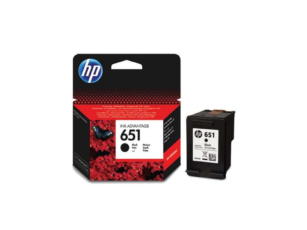 HP originál ink C2P10AE, HP 651, black, blister, HP DeskJet IA 5645, IA 5575