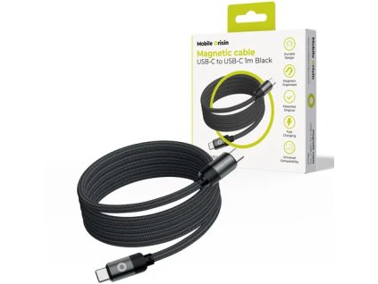 Mobile Origin Magnetic Patented Original Cable USB C to USB C 1 m, Black