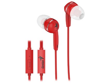 GENIUS sluchátka s mikrofonem HS M320 cervene