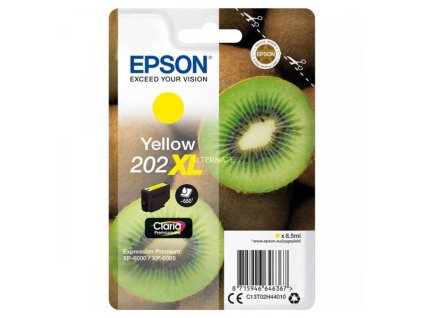 Epson originál ink C13T02H44010, 202 XL, yellow, 8.5ml