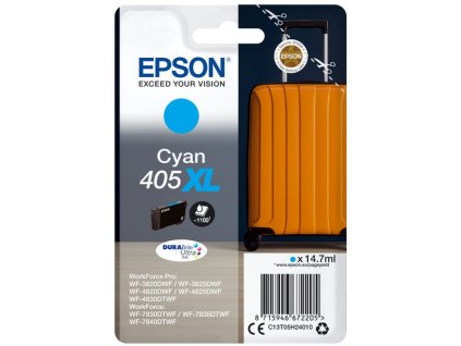 Epson originál ink C13T05H24010, 405XL, cyan, 1x14.7ml