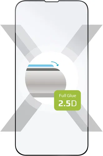 FIXED FullGlue-Cover pre Apple iPhone 13/13 Pro/14/16e čierne
