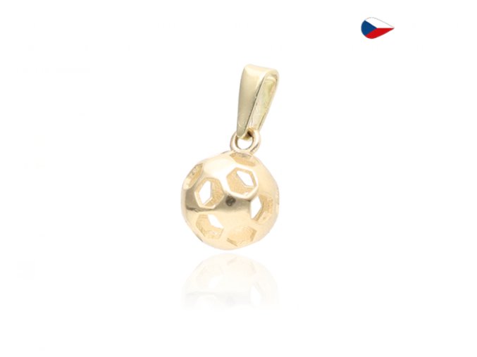 Zlatý přívěšek kulička