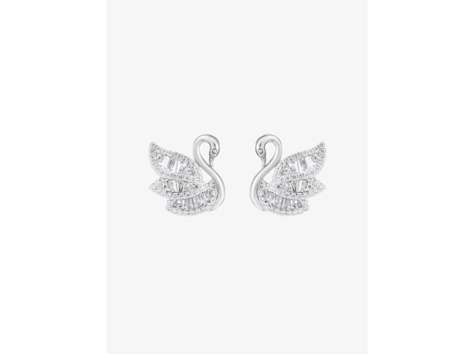 Stříbrné náušnice Preciosa Sparkling Swan