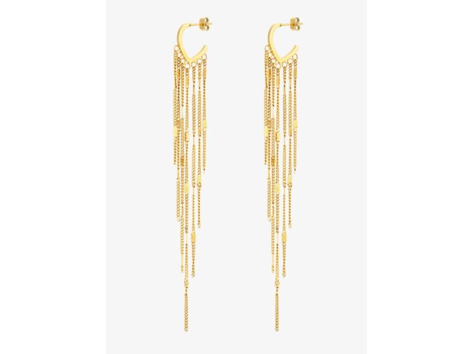 Pozlacené náušnice z chirurgické oceli Milano Preciosa