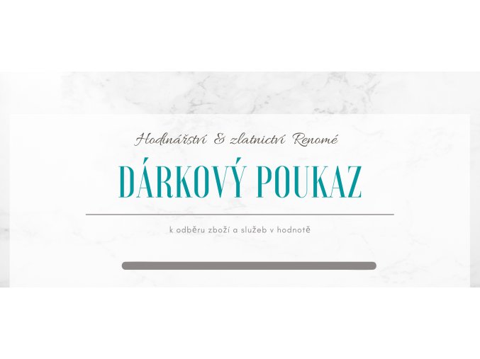 Dárkový poukaz v hodnotě 4000,- Kč