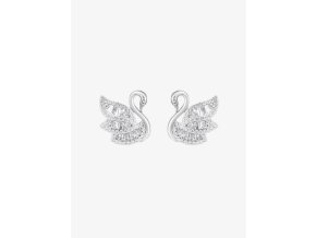 Stříbrné náušnice Preciosa Sparkling Swan