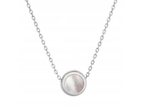 Stříbrný náhrdelník s perletí