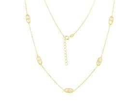 Zlatý náhrdelník s perletí motivu MS