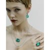 6840 4 nausnice ocean z chirurgicke oceli s ceskym kristalem preciosa emerald