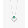 7348 stribrny nahrdelnik sublime s kubickou zirkonii preciosa emerald