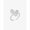Stříbrný prsten Pure Love, srdce s kubickou zirkonií Preciosa