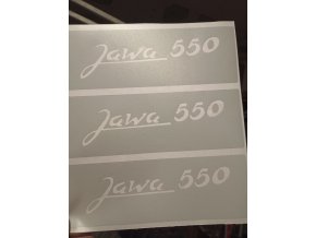 Šablona nápisu Jawa 550 - sada 3 ks