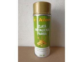 Zlatá metalická barva 400 ml