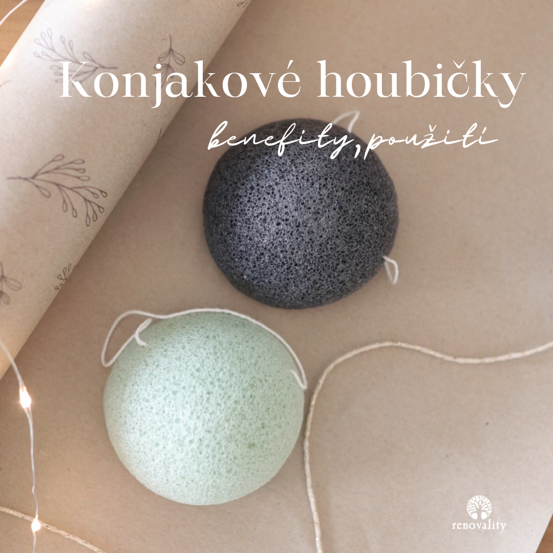 Konjakové houbičky na pleť, jak je použít a co od nich očekávat