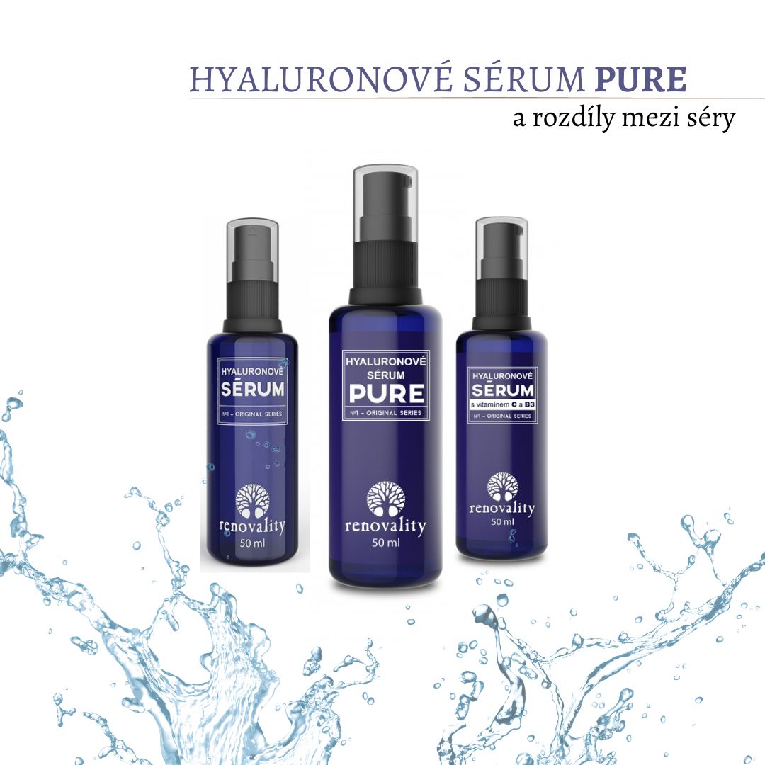 NOVINKA Hyaluronové sérum PURE a rozdíly mezi séry