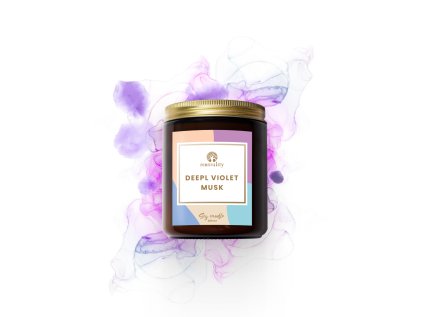 Deep Violet Musk – sójová svíčka 250 ml
