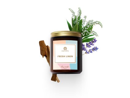 Fresh Linen  – sójová svíčka 250 ml