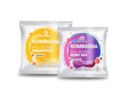 Kombucha Real Bubble Berry Mix + Grapefruit