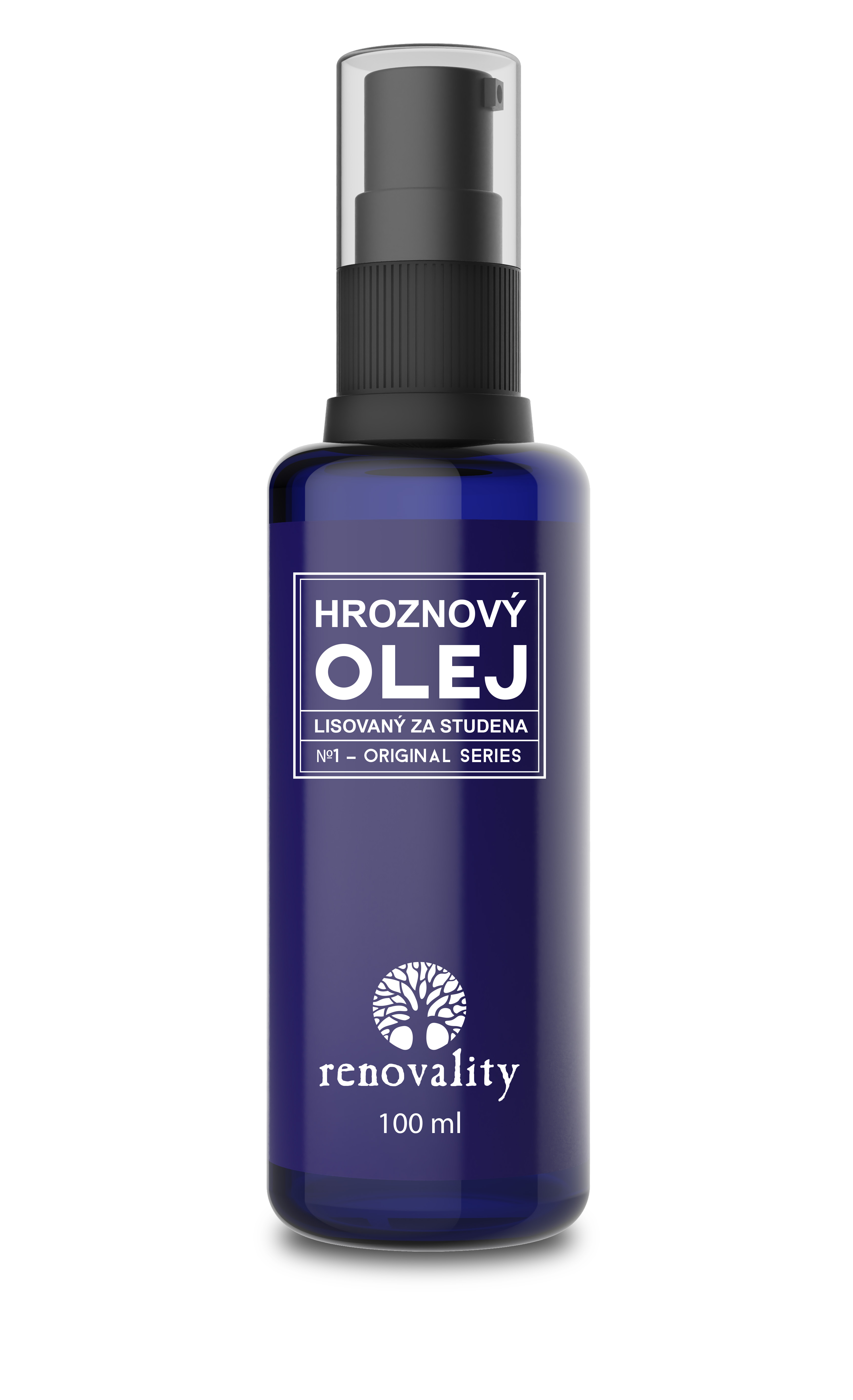 Renovality Hroznový olej za studena lisovaný ze semen 100 ml