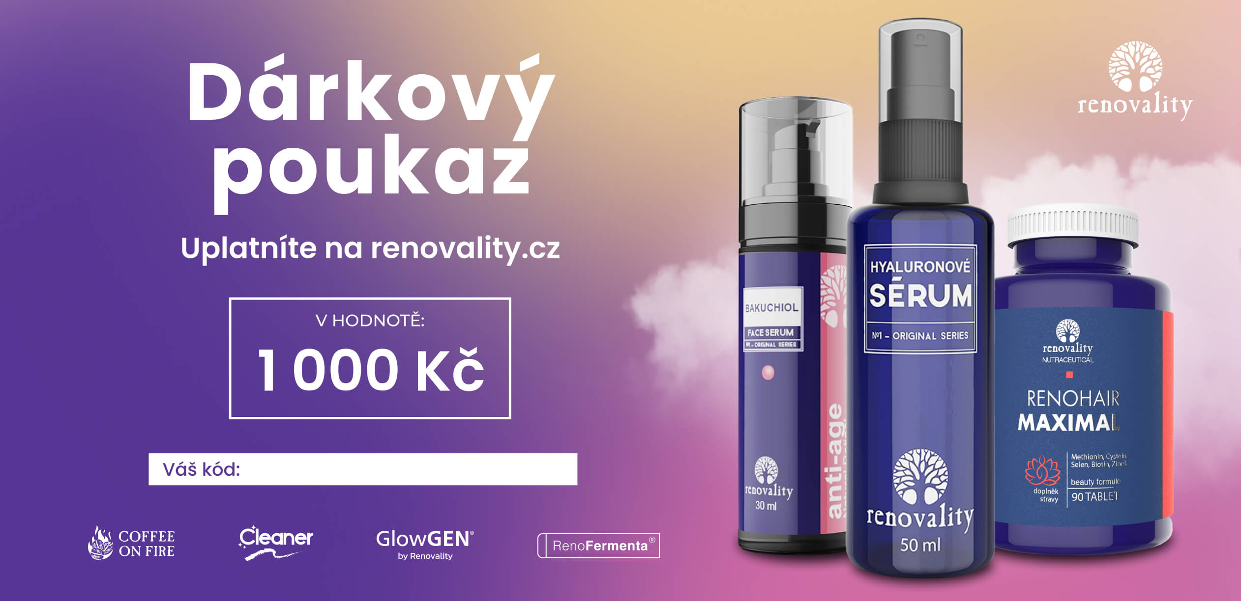 Renovality Dárkový poukaz 1000 Kč