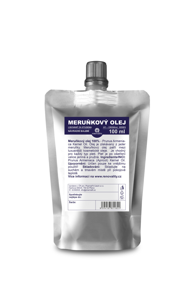 Renovality Meruňkový olej 100 ml - náhradní balení