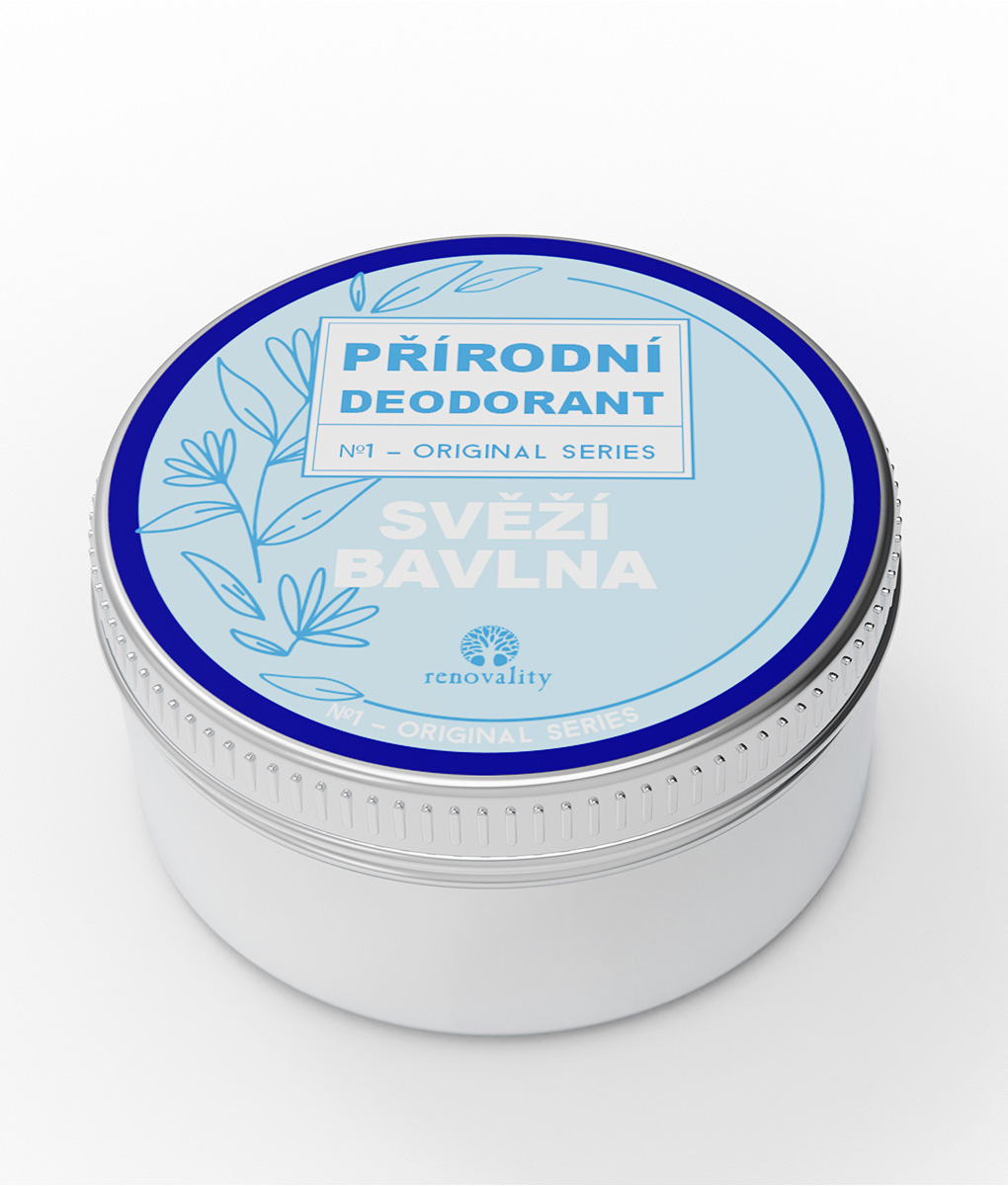 Renovality Přírodní tuhý deodorant – Svěží bavlna