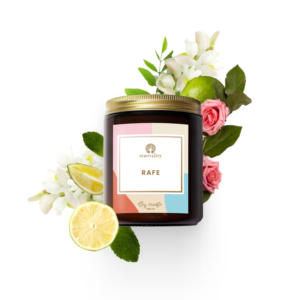 Renovality Rafe - sójová svíčka 250 ml