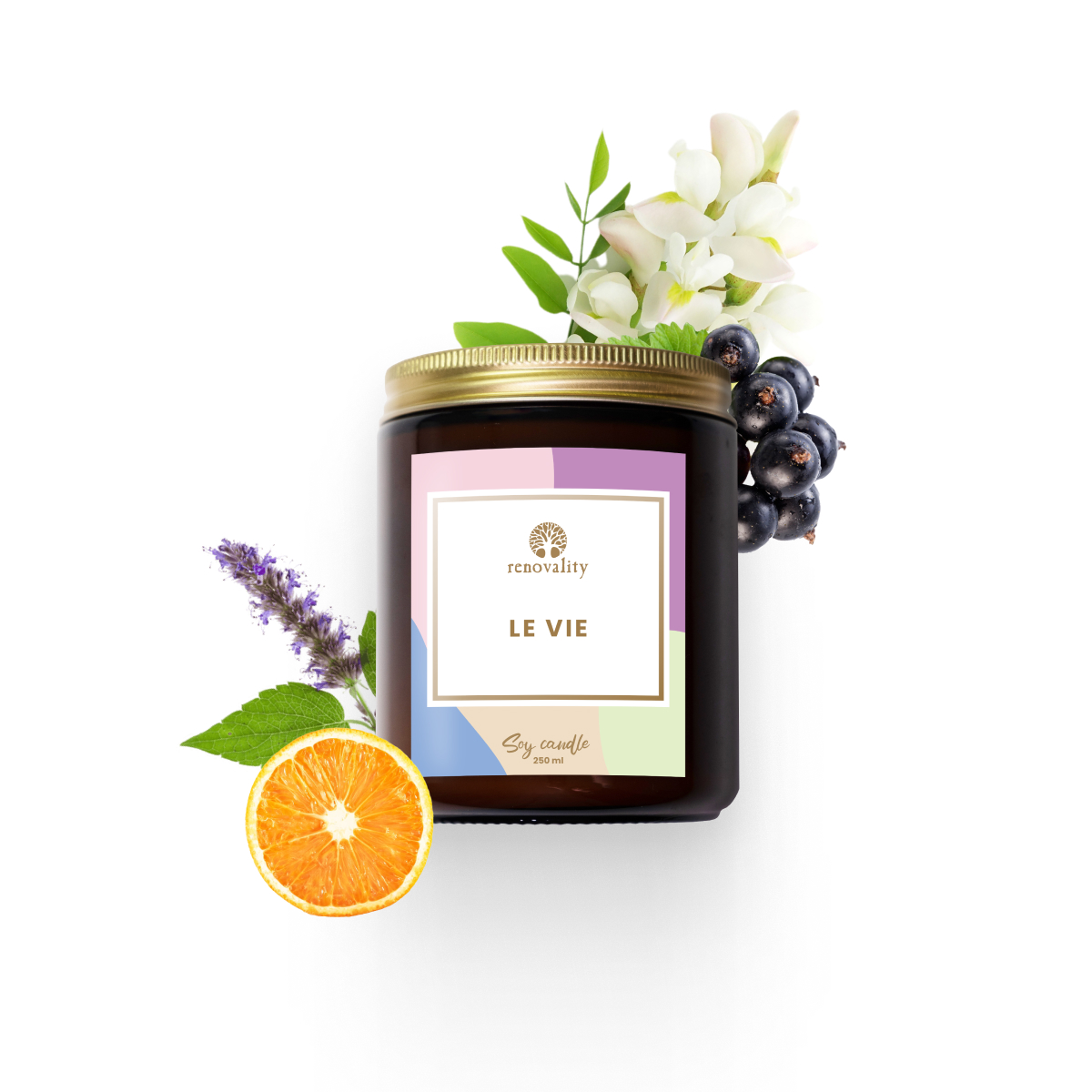 Renovality Le Vie Est Belle – sójová svíčka 250 ml