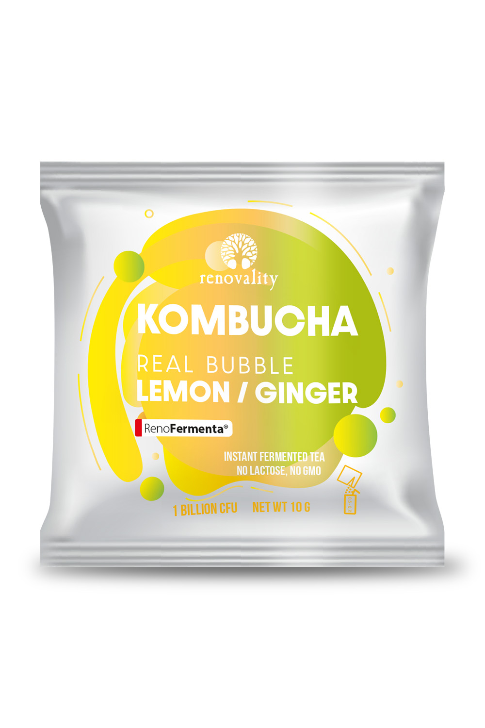 Renovality Kombucha Real Bubble Lemon/Ginger Množství v balení: 1 ks