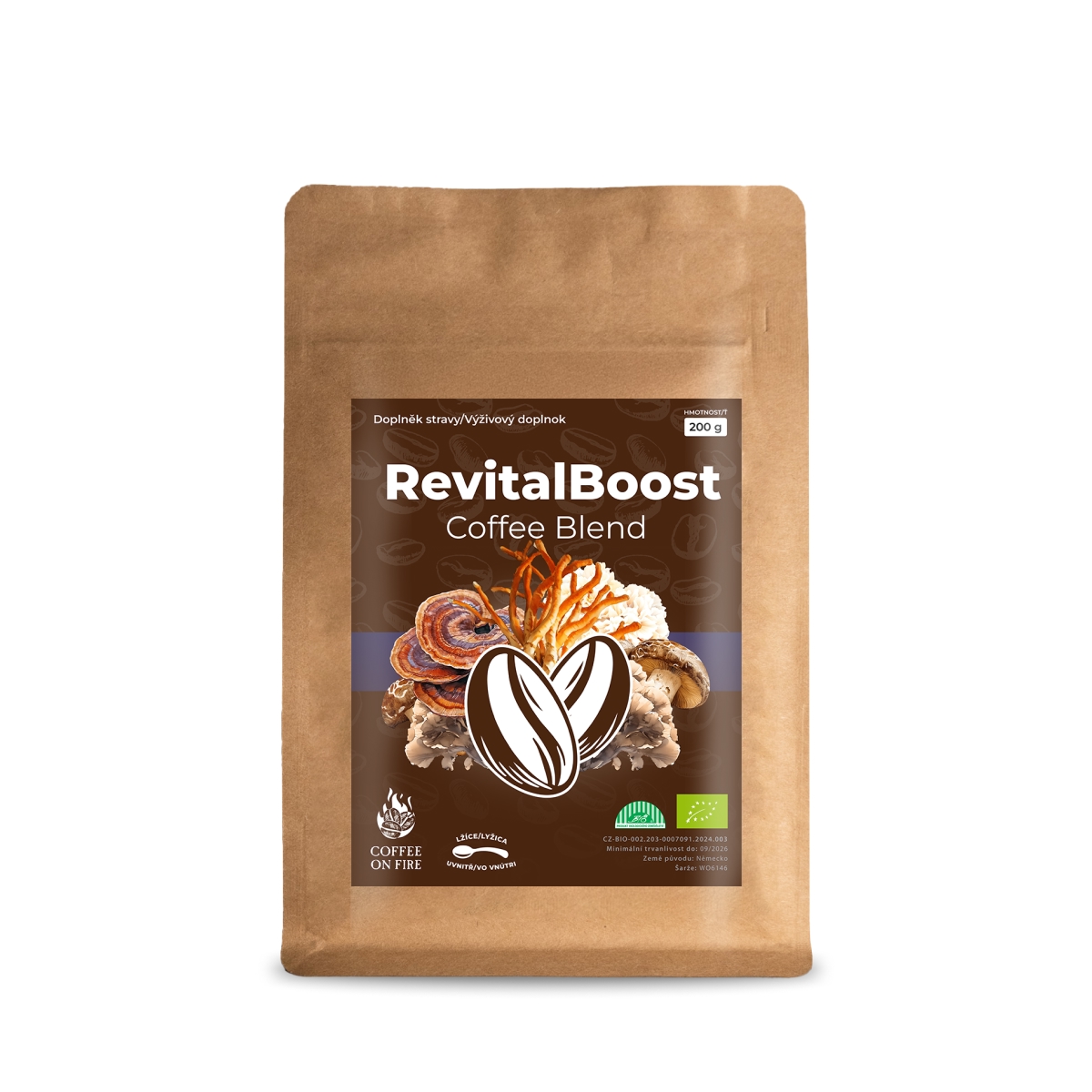 Coffee On Fire RevitalBoost Mushroom BIO Coffee Blend 200g