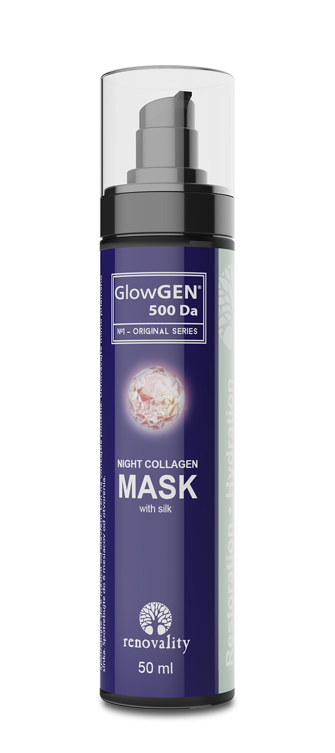 Renovality GlowGEN 500 Da Noční Kolagenová maska 50 ml