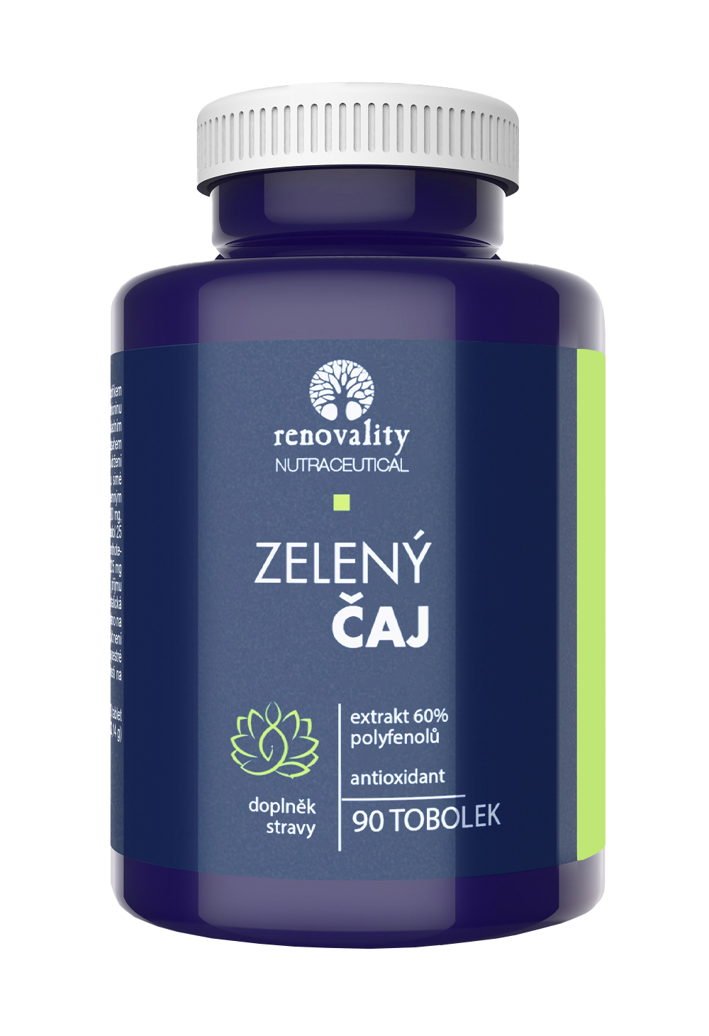 Renovality Zelený čaj - 60% polyfenolů 90 tobolek
