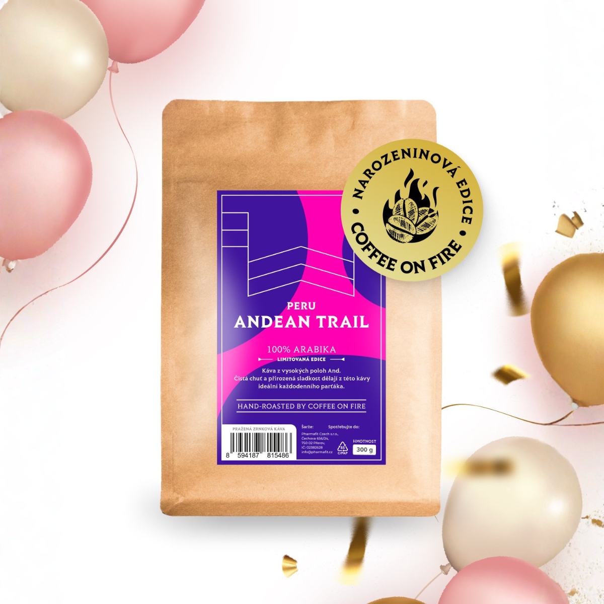 PERU ANDEAN TRAIL 300 g, 100% ARABIKA - zrnková káva
