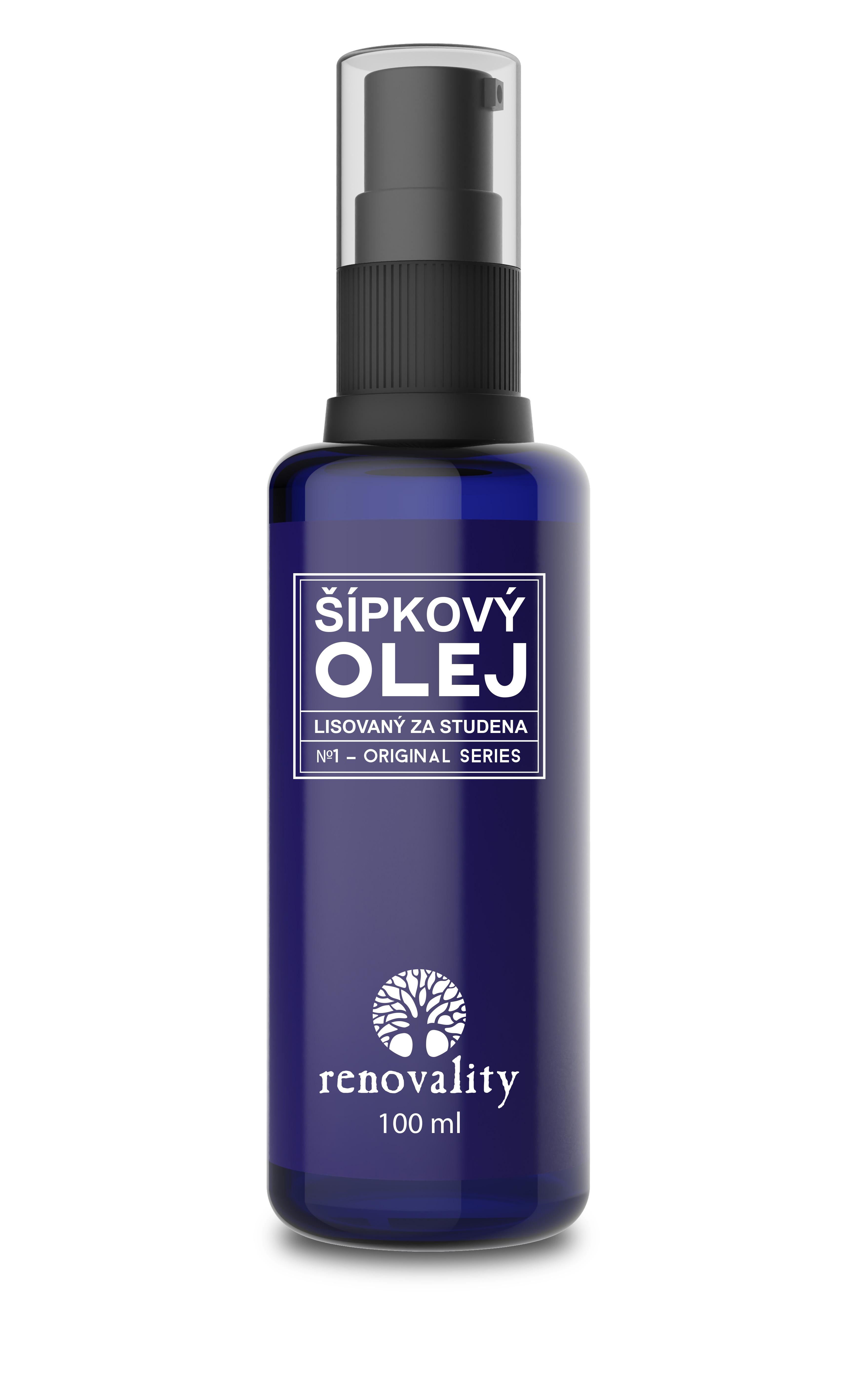 Renovality Šípkový olej za studena lisovaný 100ml s pumpičkou