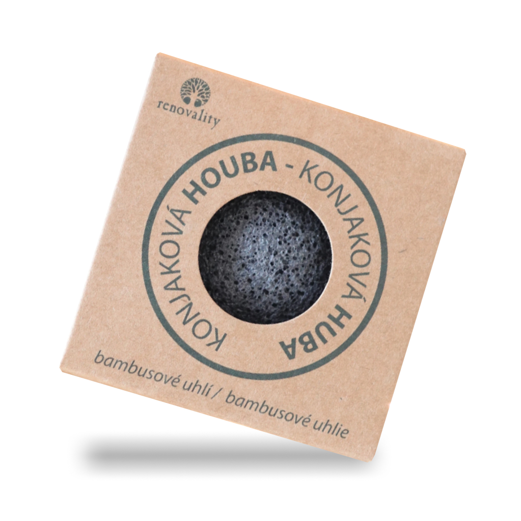 Renovality Konjaková houba bambusové uhlí