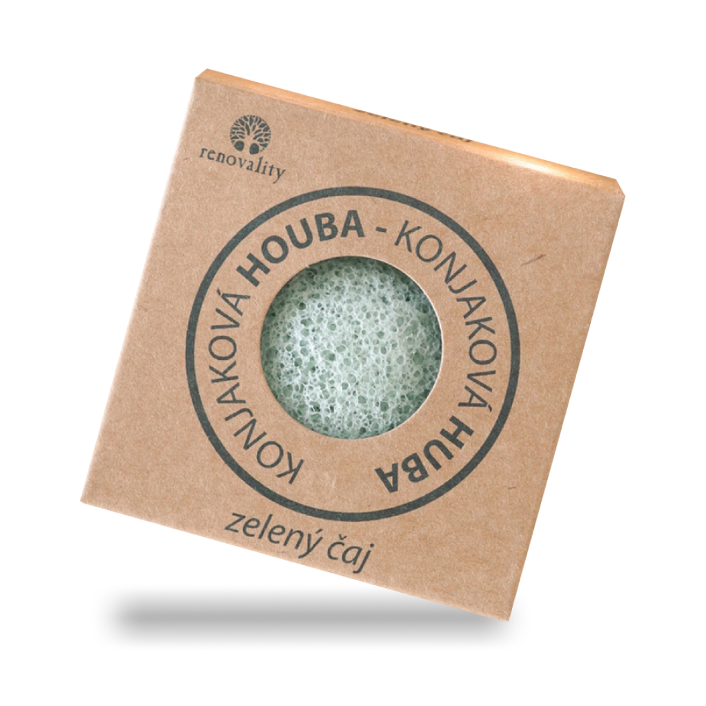 Renovality Konjaková houba zelený čaj