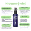 Hroznový olej za studena lisovaný ze semen 100 ml